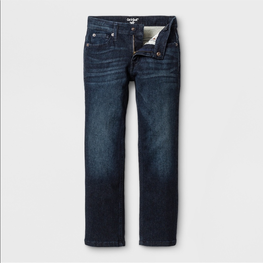 Cat and Jack Boys’ Straight Fit Denim Jeans Sz 6 - Picture 5 of 5